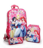 3D Kids Rolling School Bags