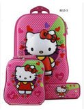 3D Kids Rolling School Bags