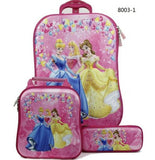 3D Kids Rolling School Bags