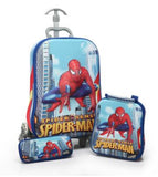 3D Kids Rolling School Bags