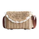 Lace Straw Bag