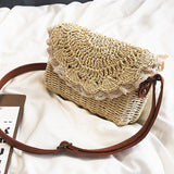 Lace Straw Bag