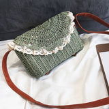 Lace Straw Bag