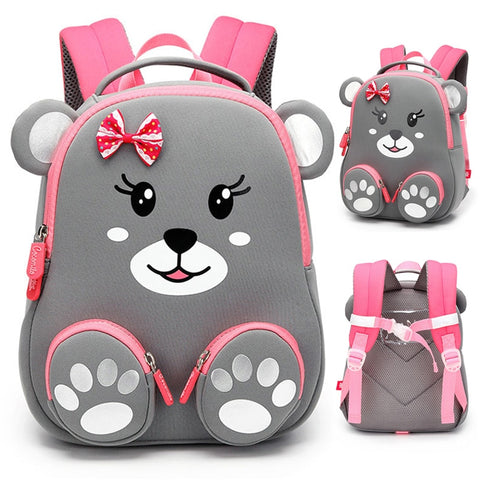 3D Lovely Bear School Bags Cute Animals