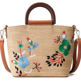 Embroidery Straw Woven Braided