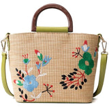 Embroidery Straw Woven Braided