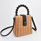 hand-woven straw bag