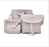 4 Pcs Women Bags PU Leather