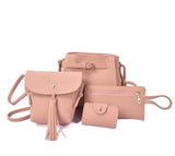4 Pcs Women Bags PU Leather