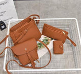 4 Pcs Women Bags PU Leather