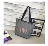 Sequin Handbag pink