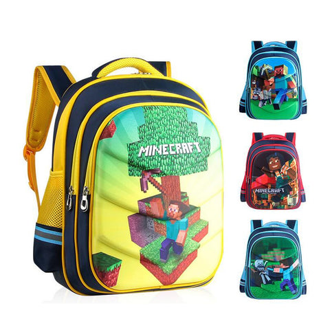 Cartoon Game Minecraft Schoolbags