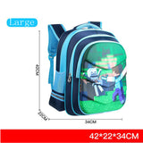 Cartoon Game Minecraft Schoolbags