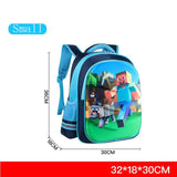 Cartoon Game Minecraft Schoolbags