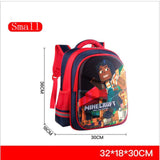 Cartoon Game Minecraft Schoolbags