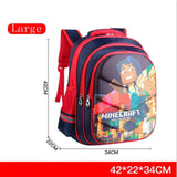 Cartoon Game Minecraft Schoolbags